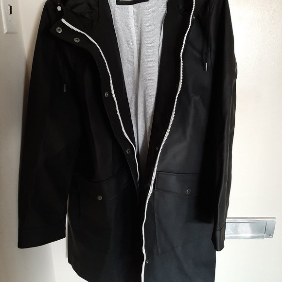 Levi's Women's Hooded Faux-Leather Parka Coat sz XXL - Picture 2 of 6